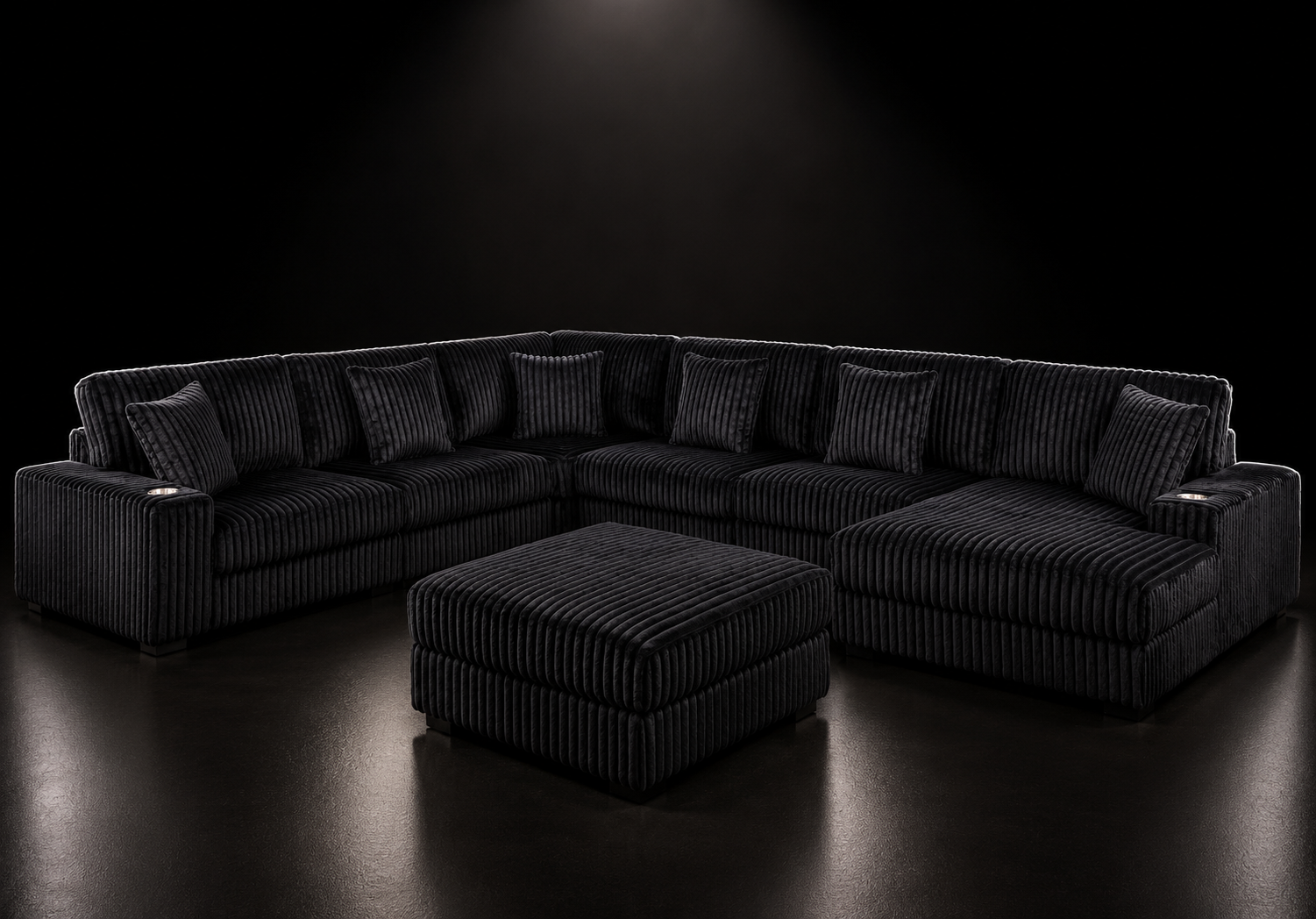 Black sofa pndx